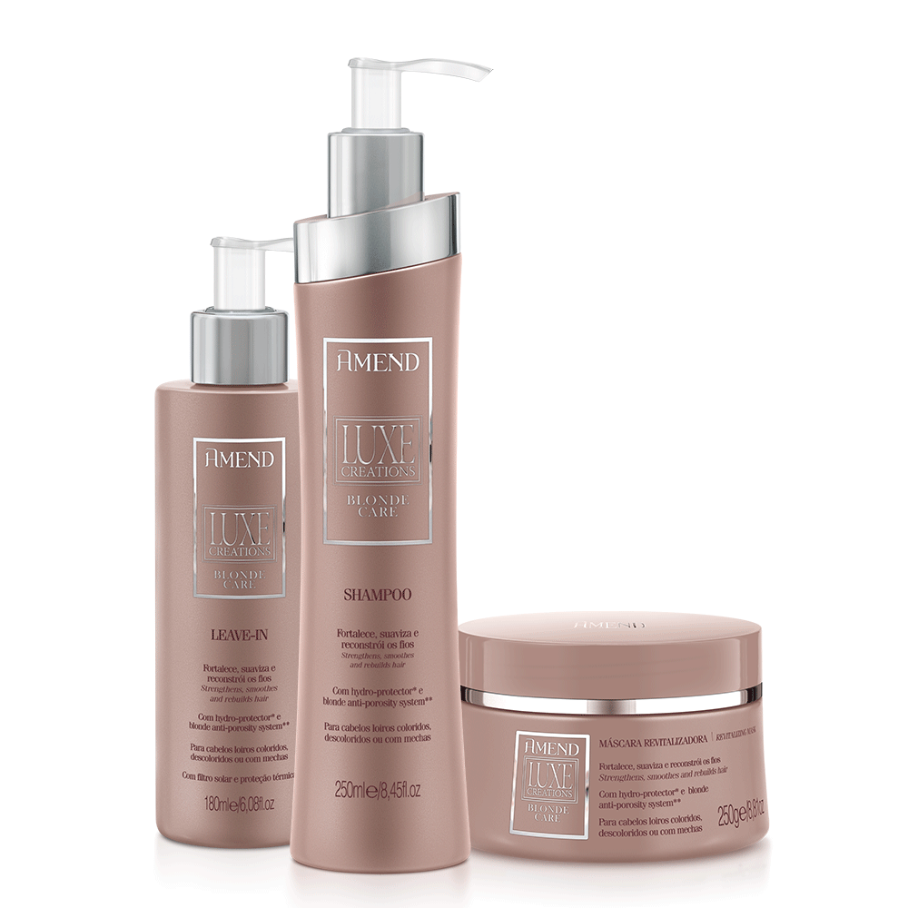 Kit Amend Luxe Creations Blonde Care | 3 produtos image number 0